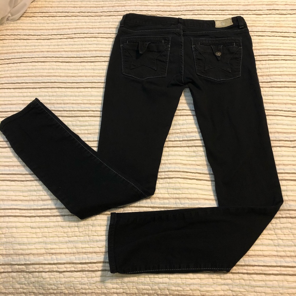 Peoples Liberation Star Pocket Black Skinny Jeans